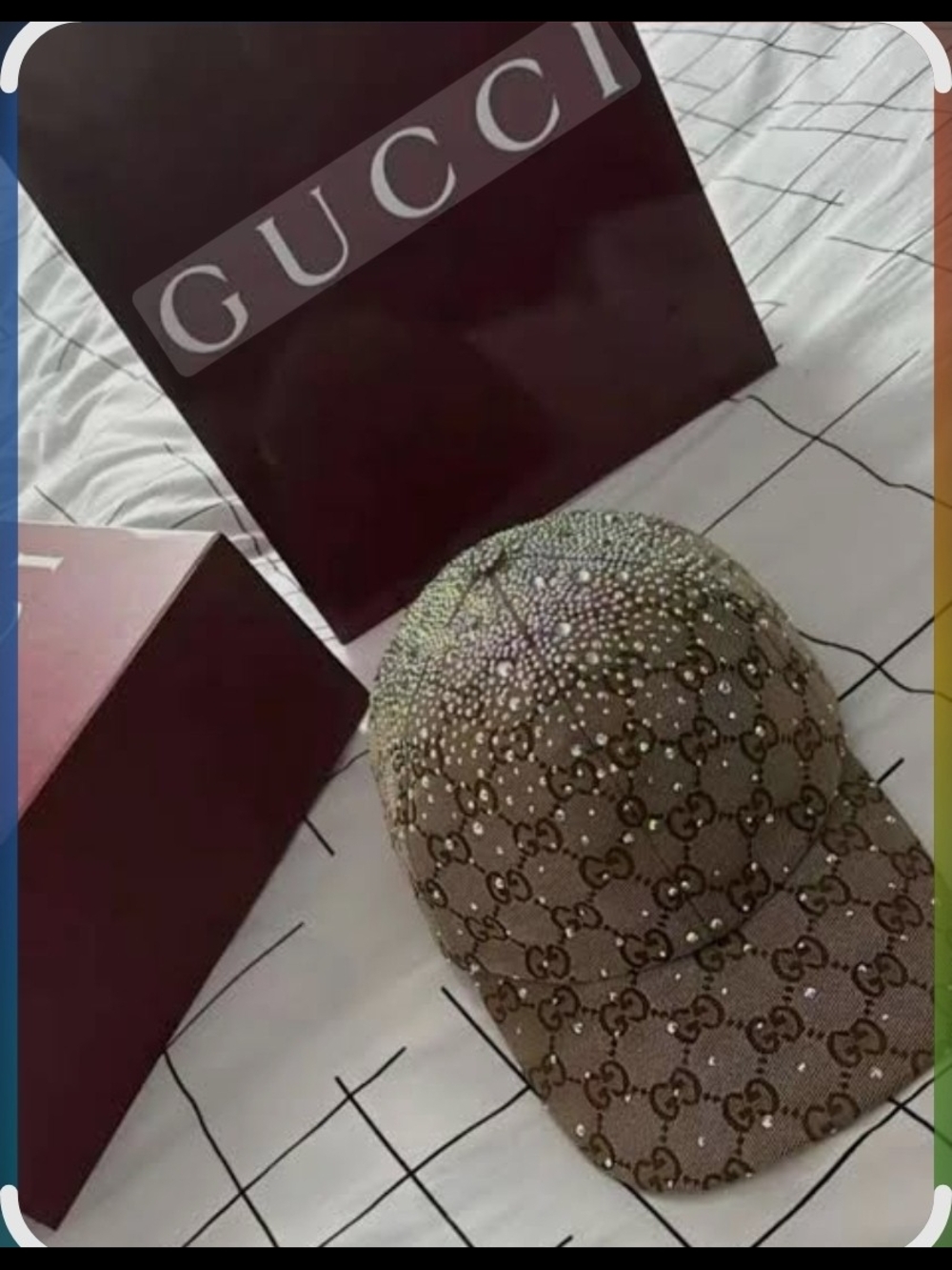 ​Gucci GG Crystal Embellished Cap
